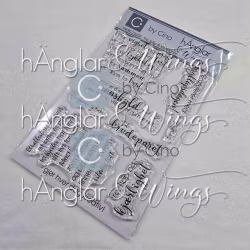 Clear Stamps - Tro, håp & kjærlighet / Faith, Hope & Love