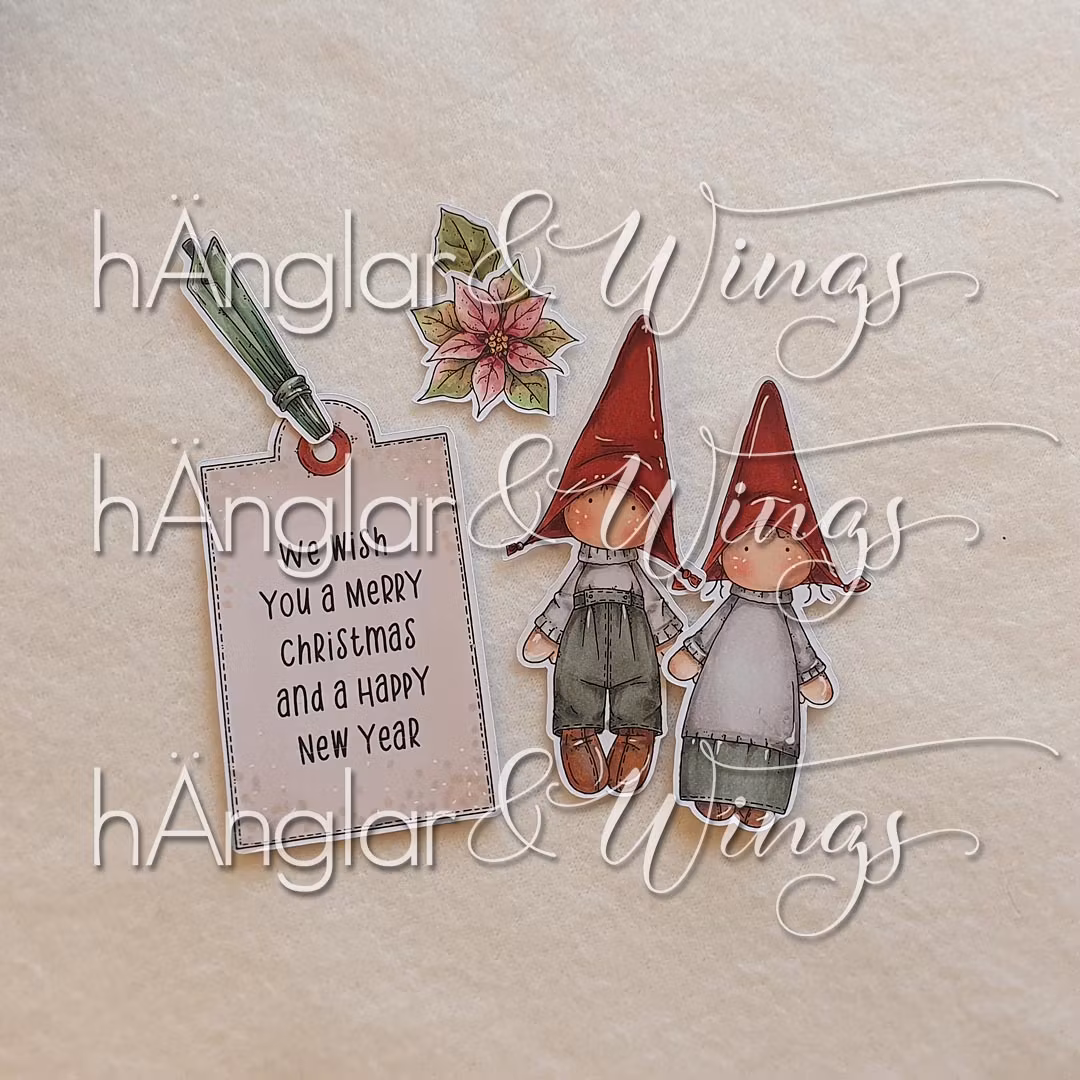 Clear Stamps - Luvnissar med Etikett