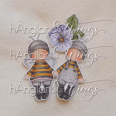 Clear Stamps - Humle & Humla (Försommarkit -26)
