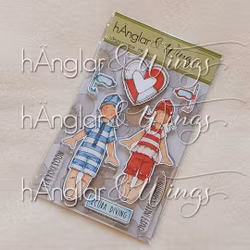 Clear Stamps - Långa badfolk (Försommarkit -26)