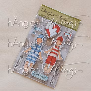 Clear Stamps - Långa badfolk (Försommarkit -26)
