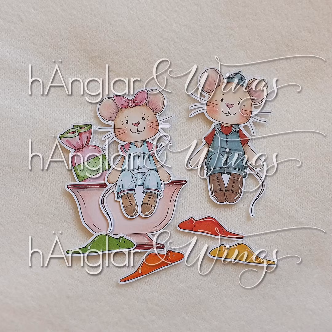 Clear Stamps - Godisråttor (Försommarkit -26)