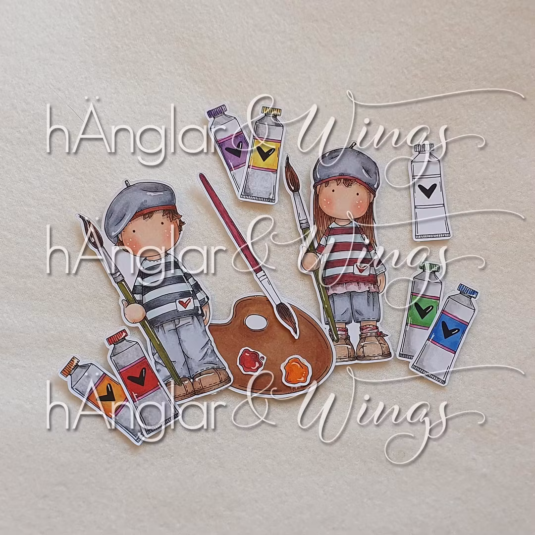 Clear Stamps - Konstnärer (Försommarkit -26)