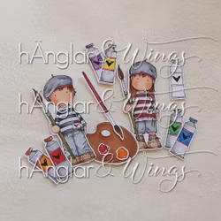 Clear Stamps - Konstnärer (Försommarkit -26)