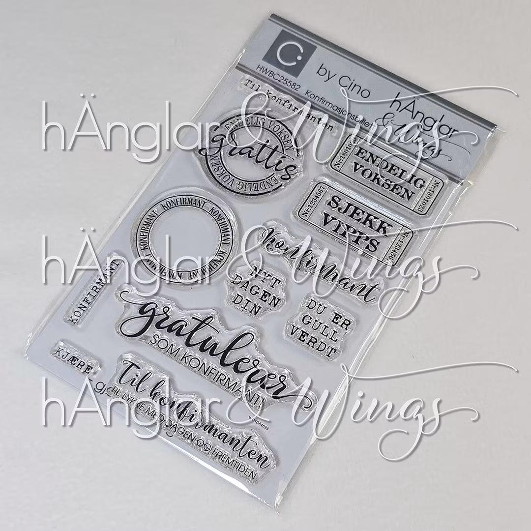 Clear Stamps - Konfirmasjonsbillett