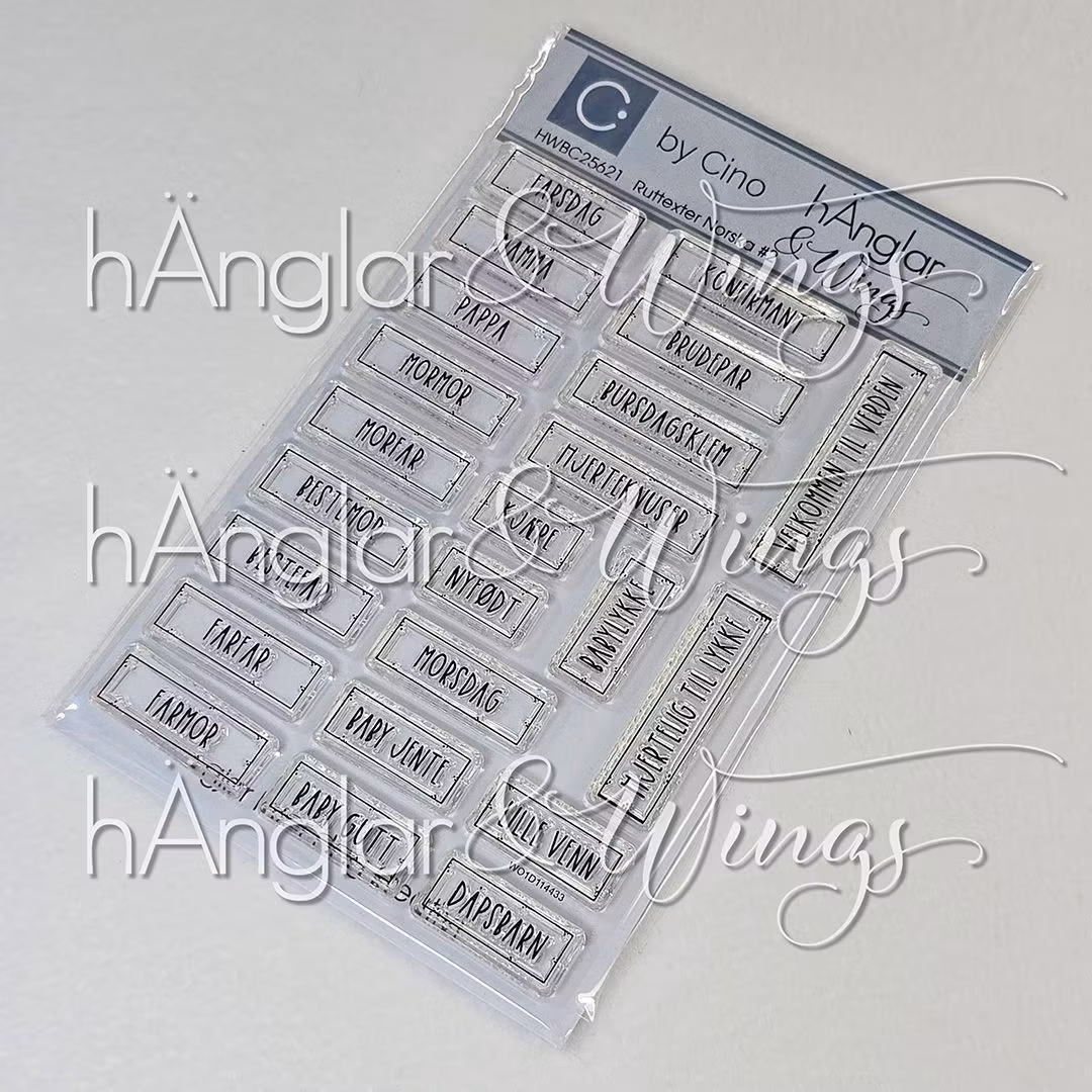 Clear Stamps - Ruttexter Norska #2