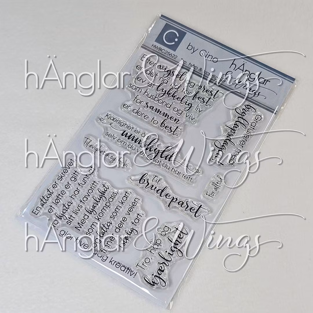 Clear Stamps - Tro, håp & kjærlighet