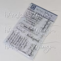 Clear Stamps - Tro, håp & kjærlighet / Faith, Hope & Love