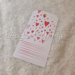 RETIRED - Stencil - Hjärta & Rand / Hearts & Stripes