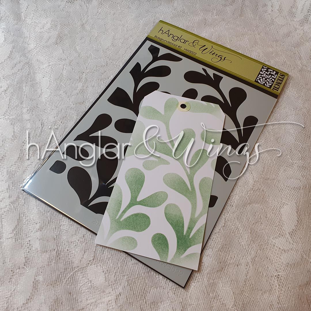 Stencil - Bakgrundsblad / Background leaves #2