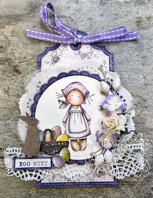 Clear Stamps - Småkullor / Small easter girls A7