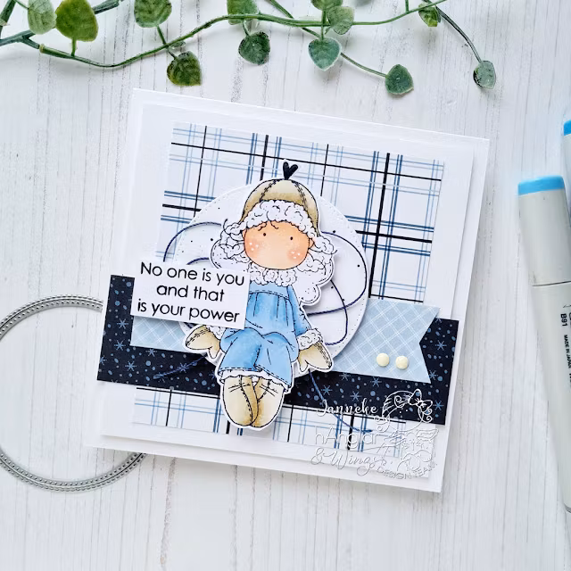 Clear Stamps - Sittande PälshÄnglar / Seated Fur hAngels