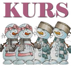 Färgläggningskurs *utan stämpel*  Snögubbar