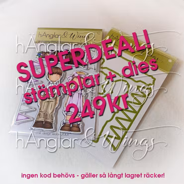 Clear Stamps - SET - Långa Kalasare MED DIES (HW22393 + HWD22005)