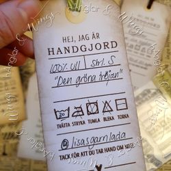 Clear Stamps - Tvättråd / Washing instructions