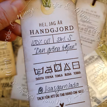 Clear Stamps - Tvättråd / Washing instructions