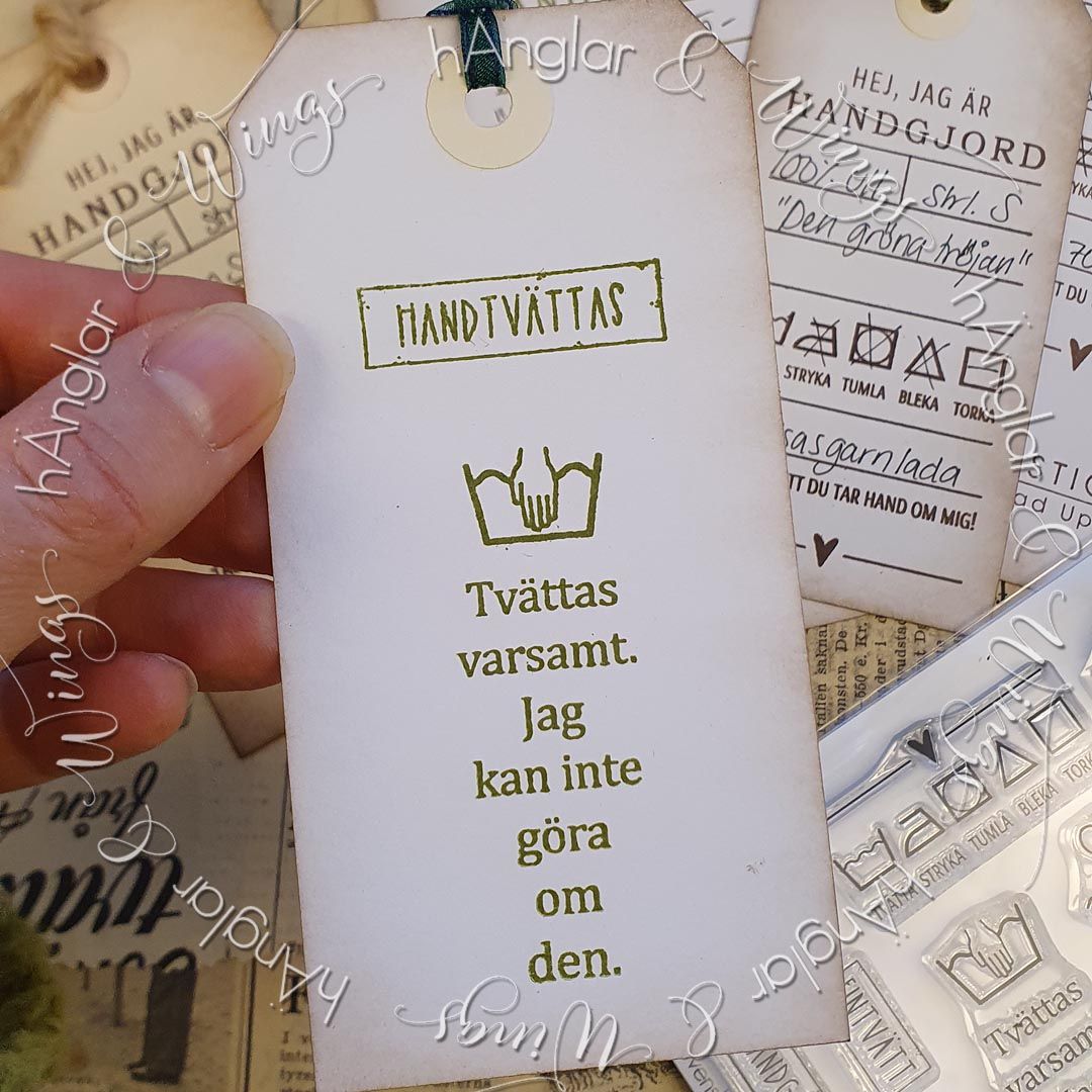 Clear Stamps - Tvättråd / Washing instructions