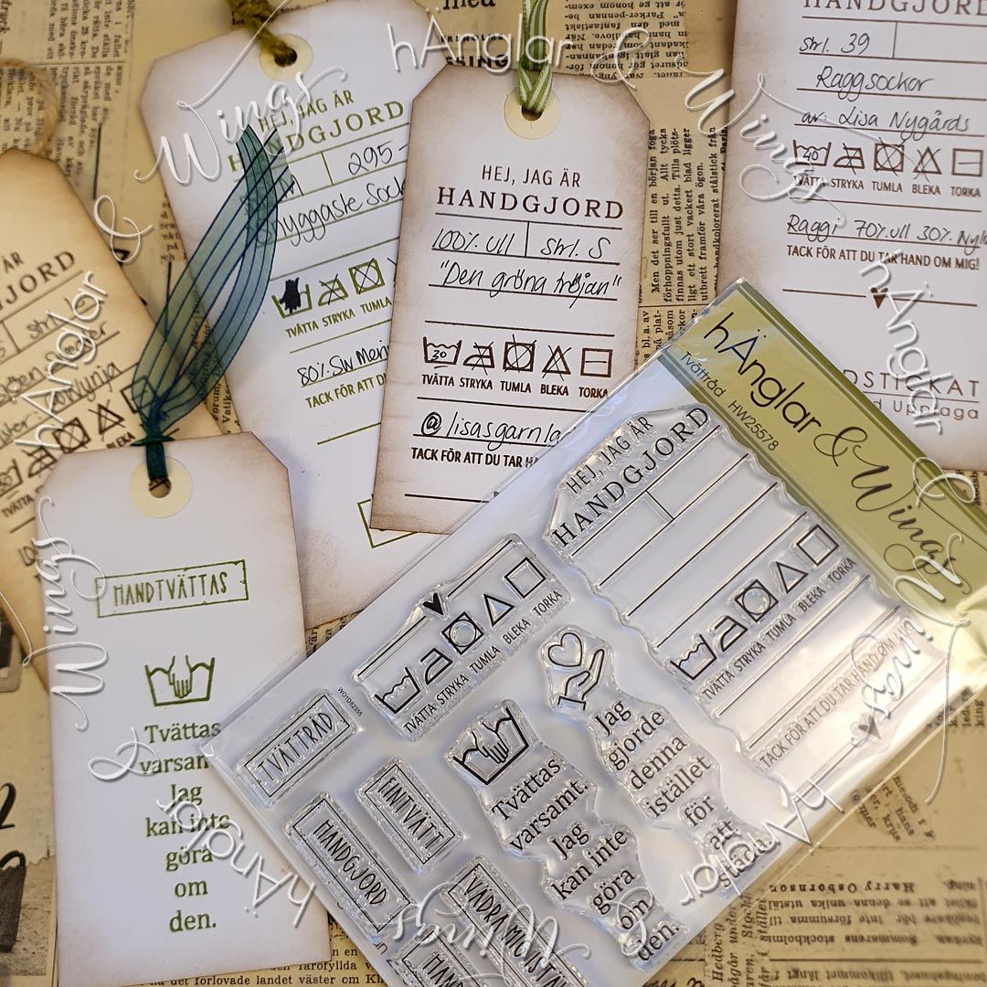 Clear Stamps - Tvättråd / Washing instructions