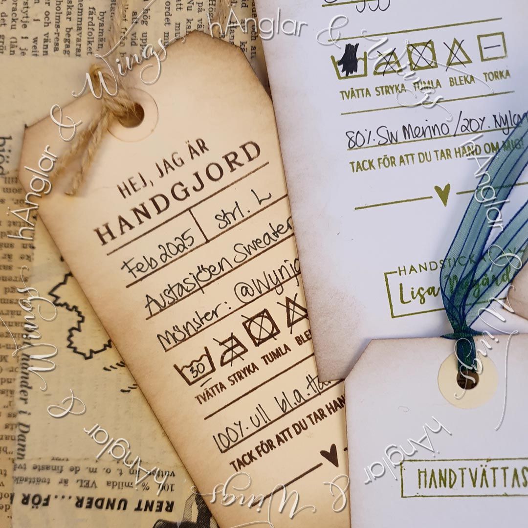Clear Stamps - Tvättråd / Washing instructions