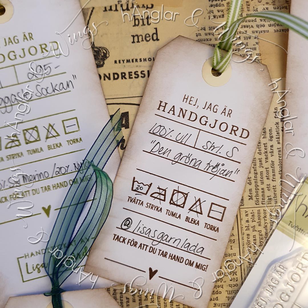 Clear Stamps - Tvättråd / Washing instructions
