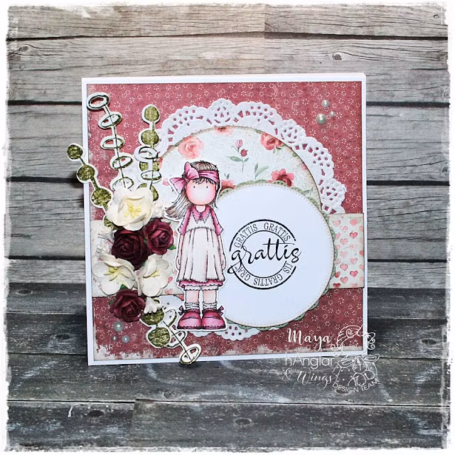 Clear Stamps - SET - Långa Kalasare MED DIES / Tall party folks with DIES (HW22393 + HWD22005)