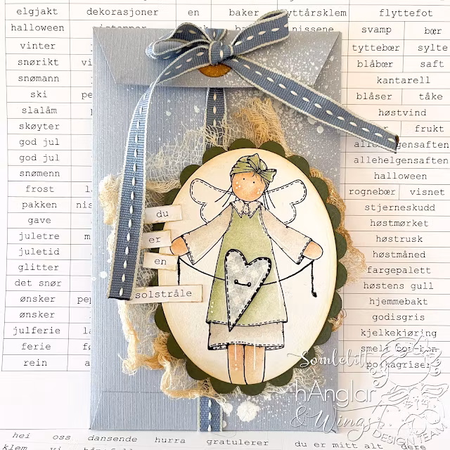 UTGÅTT - Clear Stamps - Retro Lång hÄngla A7