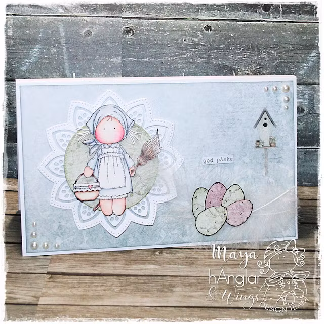 Clear Stamps - Blåkullor / Blue Hill Girls