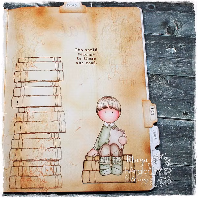 Clear Stamps - Bokslukare / Book Devourers
