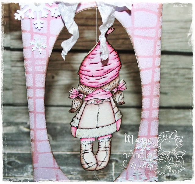 Clear Stamps - Fram- och Baktomta / Front and Back-santa girl