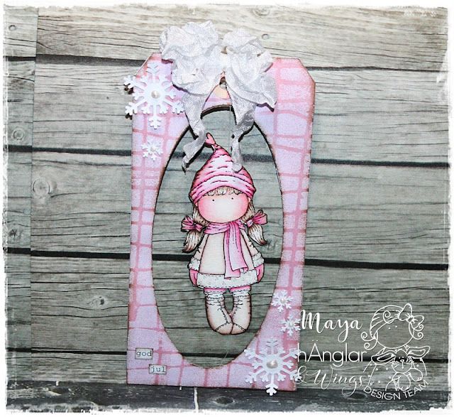 Clear Stamps - Fram- och Baktomta / Front and Back-santa girl