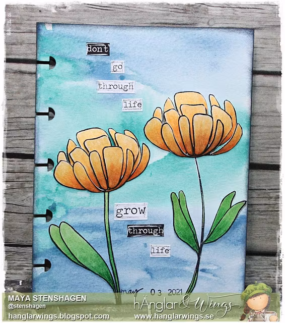 Clear Stamps - Grafiska Blommor