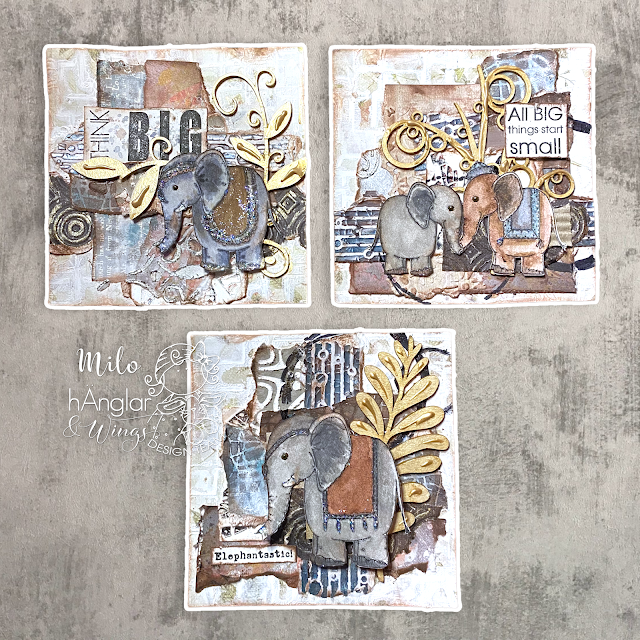 Clear Stamps - Elefanter / Elephants
