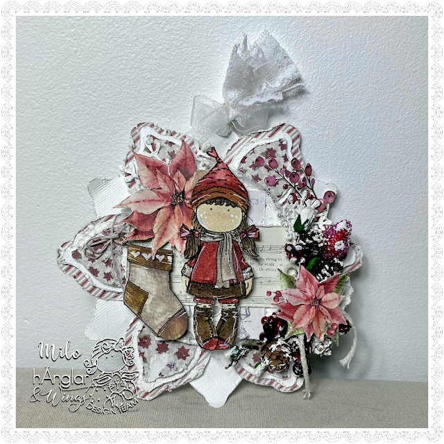 Clear Stamps - Fram- och Baktomta / Front and Back-santa girl