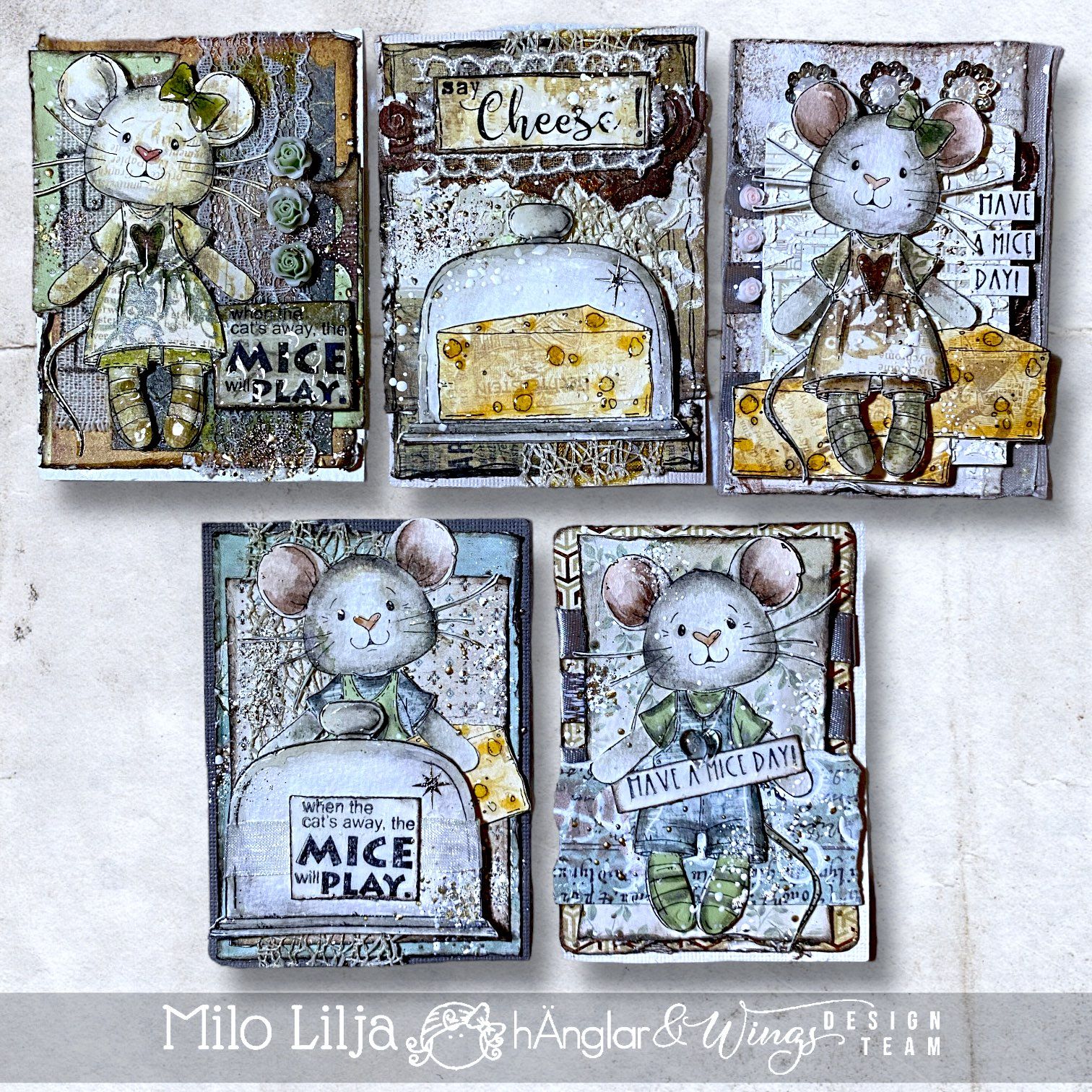 Clear Stamps - Husmöss / House Mice