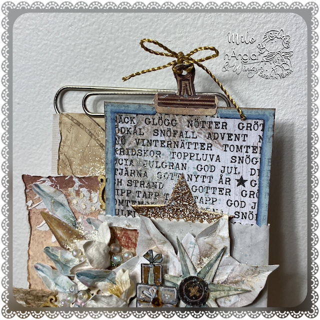 Clear Stamps - Bakgrundstext Jul