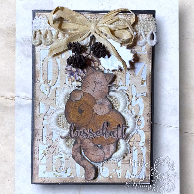 Clear Stamps - Ombakad Lussekatt / Fresh baked Lussekatt A7
