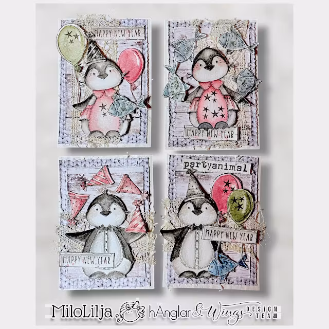 Clear Stamps - Partypingviner
