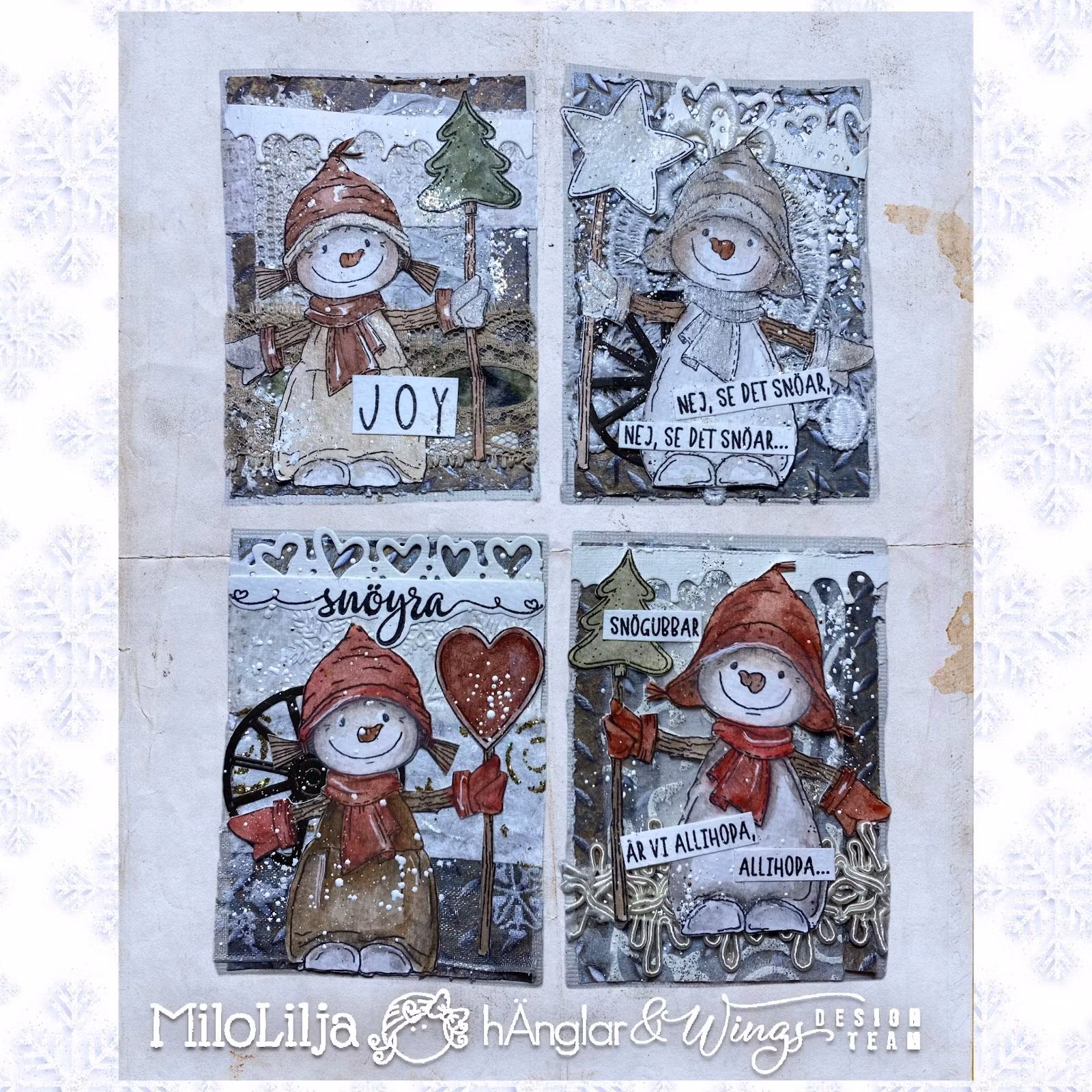 Clear Stamps - Pinngubbar / Stick snowman