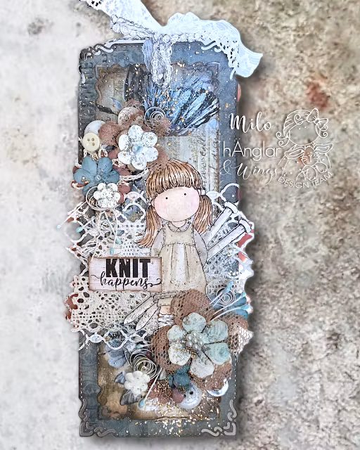 Clear Stamps - En avig, en rät / Knit, purl
