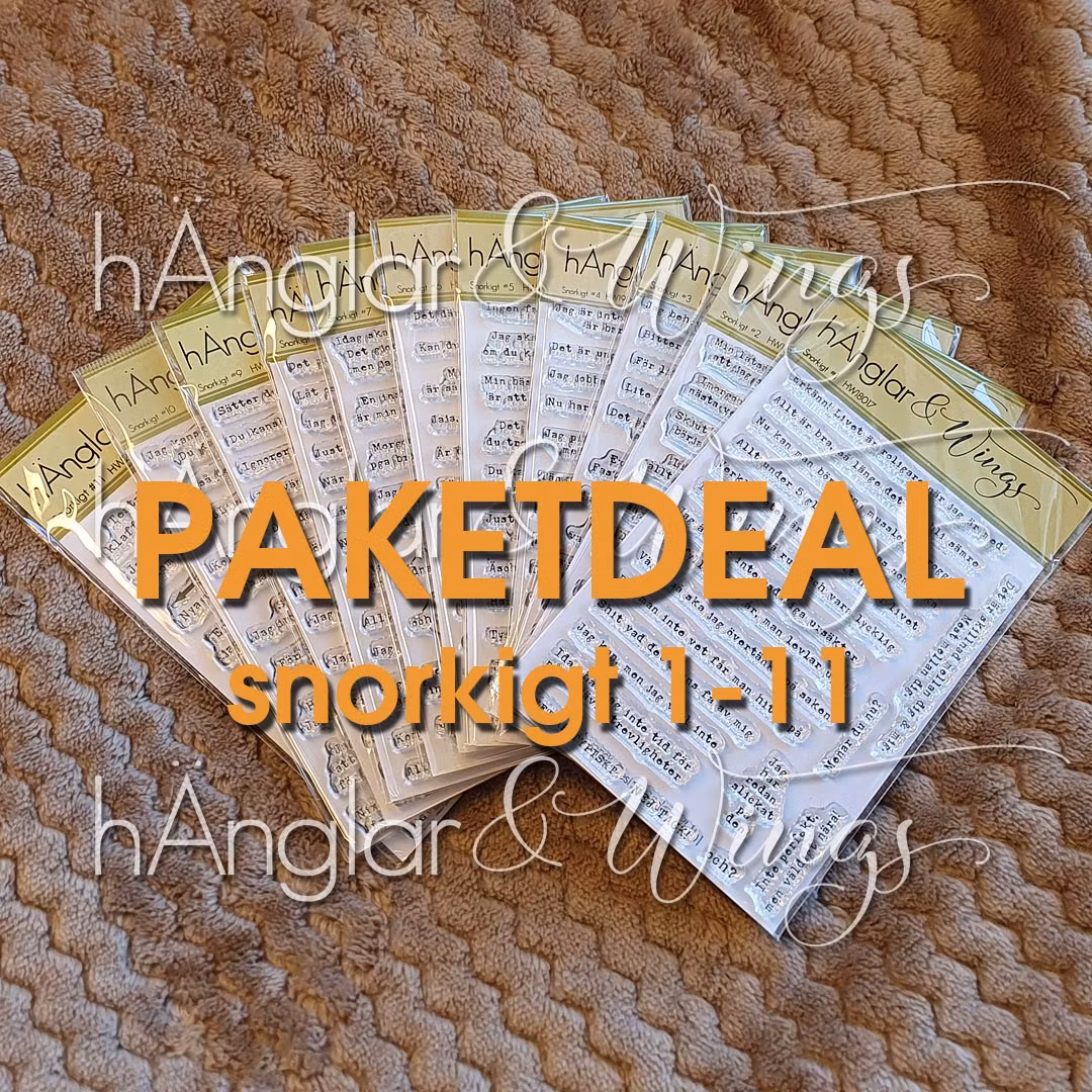 Clear Stamps - *PAKETPRIS* Alla Snorkigt #1 - #11 (totalt 11 set)