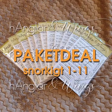 Clear Stamps - *PACKAGE PRICE* All Snorkigt #1 - #11 (total 11 sets)