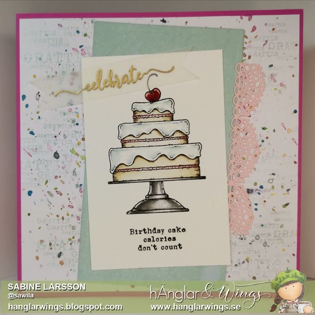 Clear Stamps - Jubileumstårta  A7