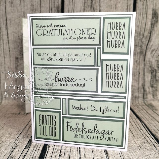 Clear Stamps - Gratulationer / Congratulations