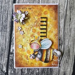 Clear Stamps - Retro Större Humla / Retro Larger Bumble Bee A7