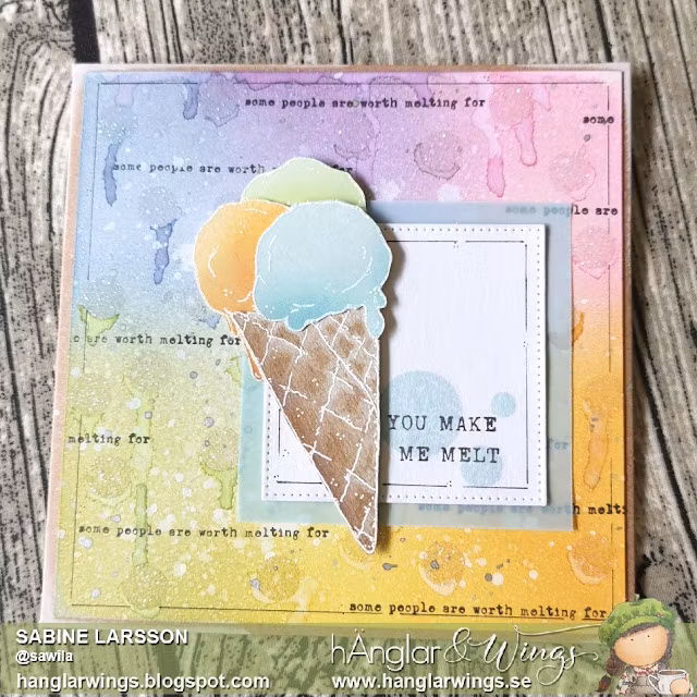 UTGÅTT - Clear Stamps - Glass i stora lass A7