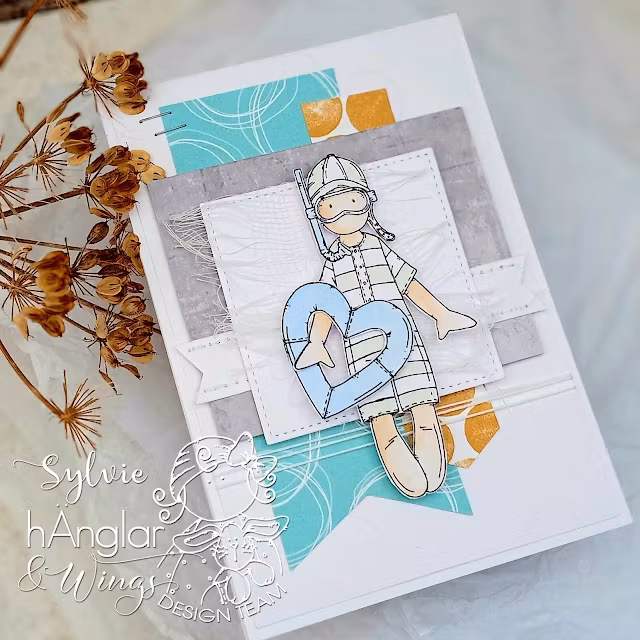 Clear Stamps - Långa badfolk / Tall Bathers (Early summer kit -26)