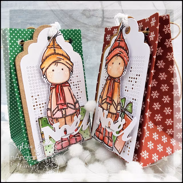 Clear Stamps - Tomtar med paket och skylt
