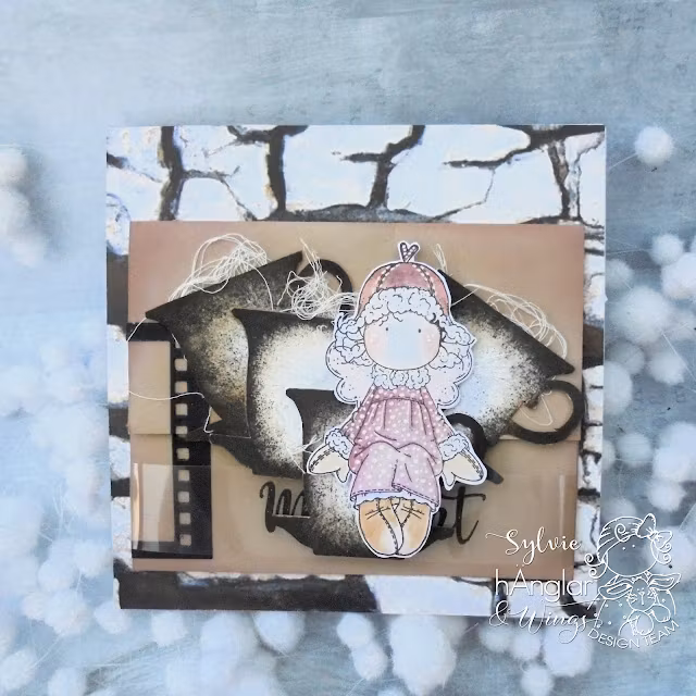 Clear Stamps - Sittande PälshÄnglar / Seated Fur hAngels