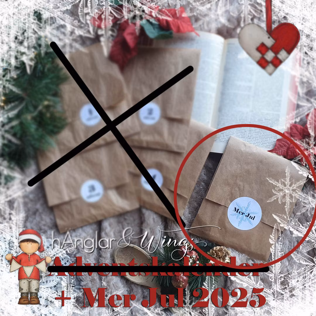 Tillägget MER JUL - 2 x A6 - från Adventskalendern 2025  (efterköp)