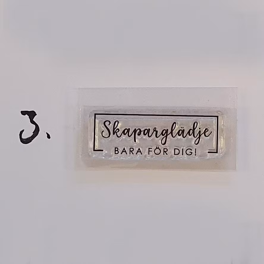 Clear Stamps - Handgjord Skaparglädje (Tillfällig produkt med val)